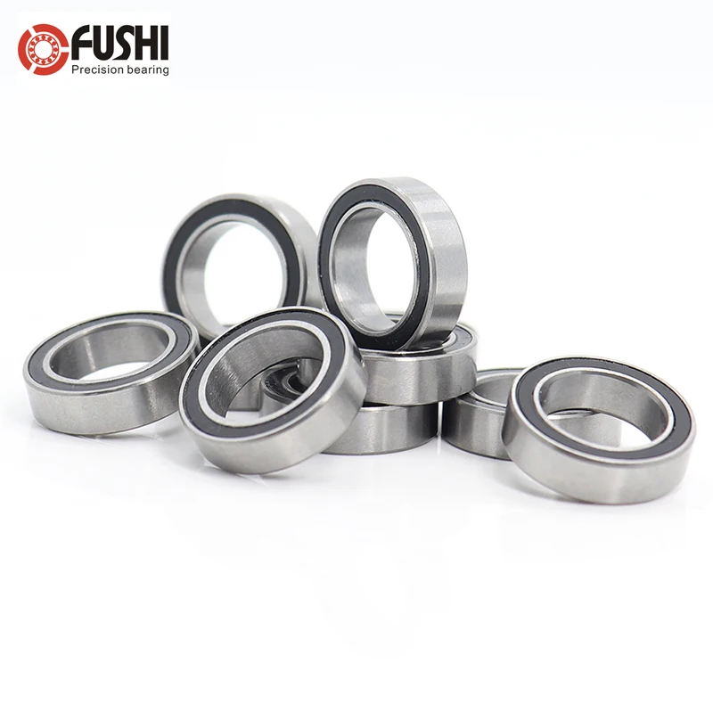 6702-2RS 15*21*4 (мм) 10 шт. подшипник ABEC-7 61702 6702 63702 шарикоподшипники из хромистой стали с