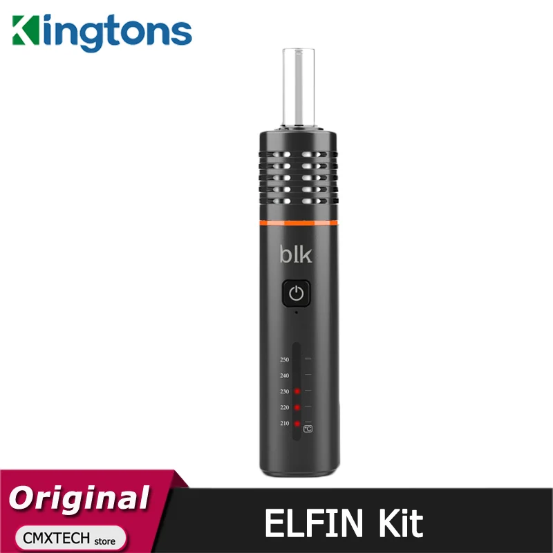 Оригинальный набор Kingtons BLK Elfin испаритель сухой травы 1800 мАч батарея 1 мл духовка 5