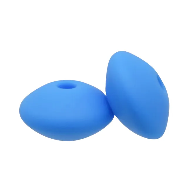 Cute-Idea 20Pcs Silicone Lentil Beads 12MM Baby Abacus Teething Beads BPA Free Newborn Baby Rodent Pacifier Chain Toy Baby goods 7