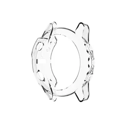 Premium TPU Soft Silicone Smartwatch Protective Cover - Durable Bumper Frame Shell Accessory for Garmin Fenix 5 (Clear)