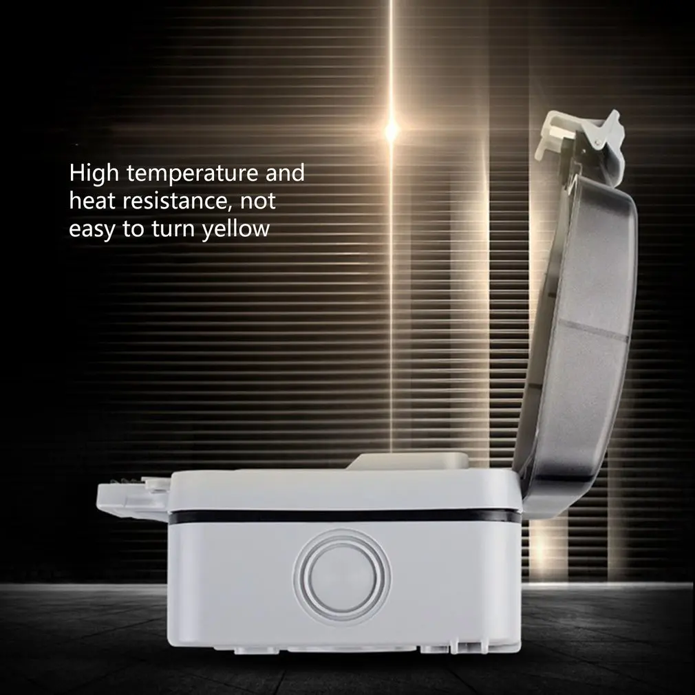 IP66 Всепогодная Водонепроницаемая наружная коробка настенная розетка 16А двойная универсальная/Великобритания Коммутируемая розетка зарядный порт