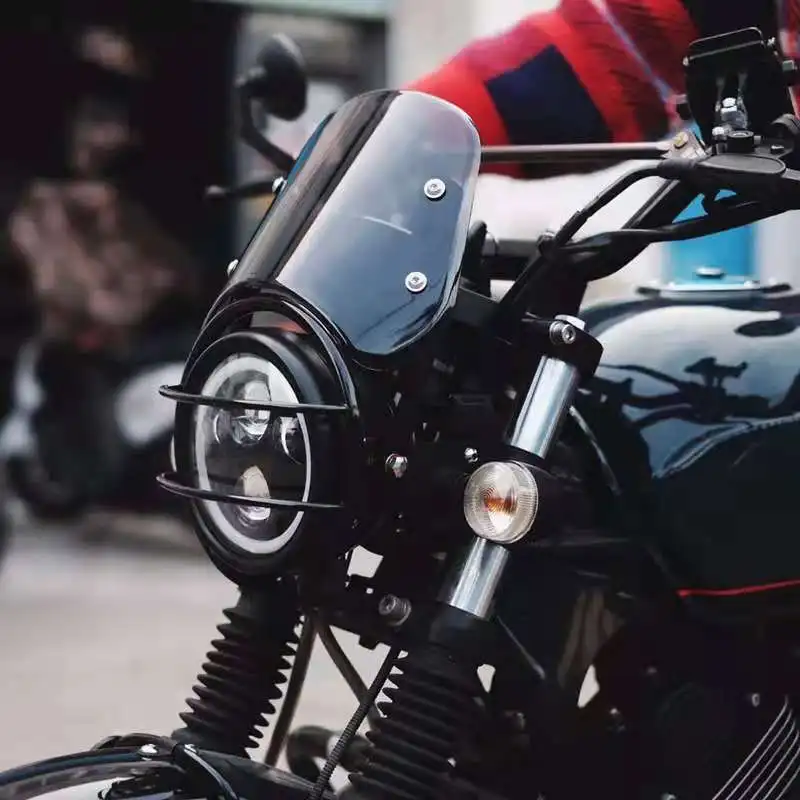 Cmc Italjet Buccaner 250 250I Retro Piccolo Parabrezza Retro Moto Modificato Parabrezza Anteriore