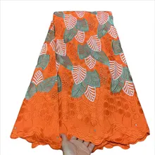 

African Cord Lace Fabric Chiffon Embroidery Elegant Nigerian Guipure Lace Fabric With Sequins French Net Lace Material