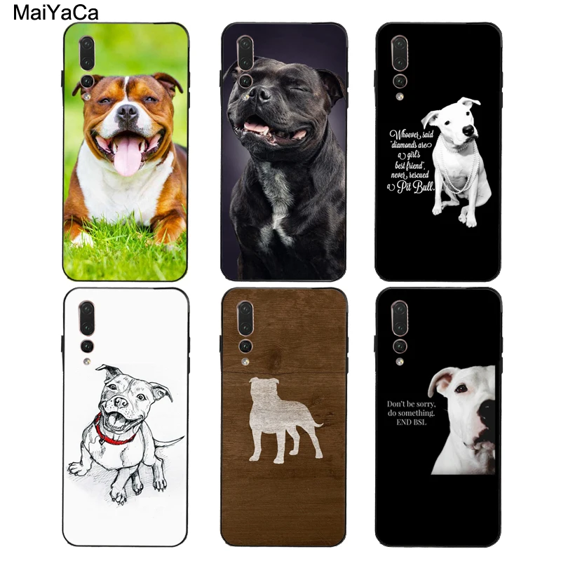 Чехол для телефона MaiYaCa Staffordshire Bull Terrier Huawei P40 P20 Pro P30 P10 Lite Mate 20 10 30 P Smart 2019 Z|Бамперы| |
