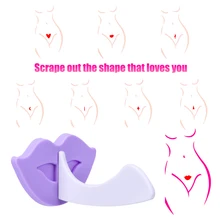 6 Shapes Set Trimmer Bikini Private Parts Pubic Hair Trimming Hair Removal Shaving Apparatus Plastic Template Razor
