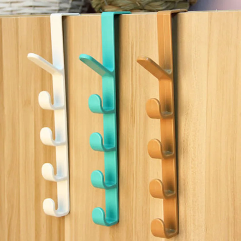 Newl пластиковые дверные крючки(случайная вешалка для двери комнаты Крючок для ящика крючок для шкафа Кухонная одежда пальто ванная комната цвет