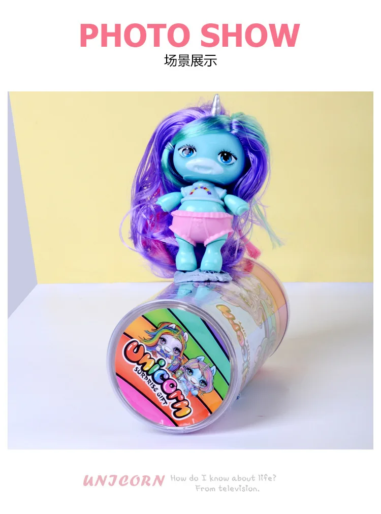 Оригинальная игрушка, фигурка куклы Poopsies Silcones Slime с бутылкой, игрушечные единороги, коллекция фигурок, игрушки для детей, подарки для девочек