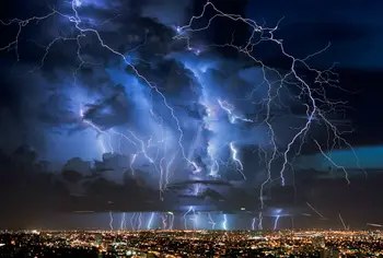 

Electrical Lightning Storm Art print Silk poster Home Wall Decor