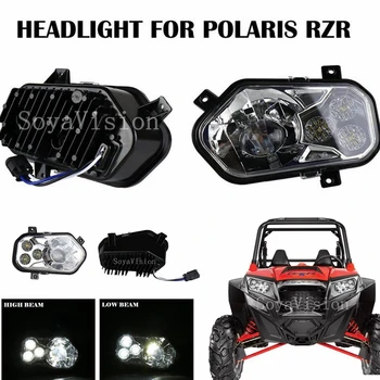 

1Set ATV UTV Light Accessories Projector Headlights Polaris Ranger / Sportsman LED Headlight Kit For Polaris Ranger Side X Sid