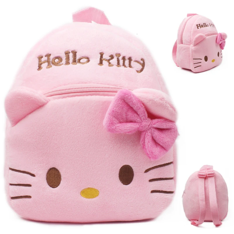 Mochila bebe Hello kitty, Детский плюшевый рюкзак, игрушка, школьная сумка, детские подарки, Детский рюкзак для мальчиков и девочек, детские Студенческие Сумки - Цвет: fen se