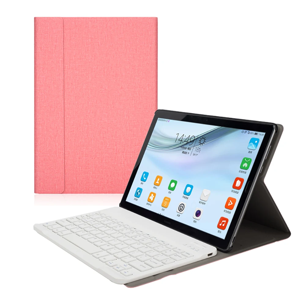 

10.8 Inch Bluetooth Tablet Keyboard with Detachable Leather Tablet Kickstand Case Magnetic Keyboard Pad For Huawei MediaPad M5
