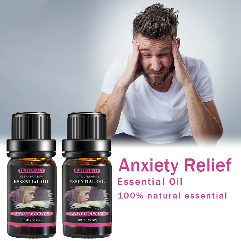 Anxiety Relief Сладковато 10 мл эфирные масла Органические Семена Конопли тела снимают травяные капли анти-Тревога помогает сну Облегчение Боли массажное масло - Цвет: Anxiety Relief