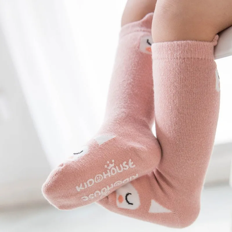 

Newborn Infant Baby Cute Cartoon Non-slip Winter Warm Cotton Long Stockings
