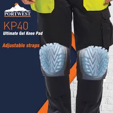Portwest – genouillères en Gel ultime avec sangle réglable, confortable, Protection du genou, réparation sur Site, Protection des articulations du genou 