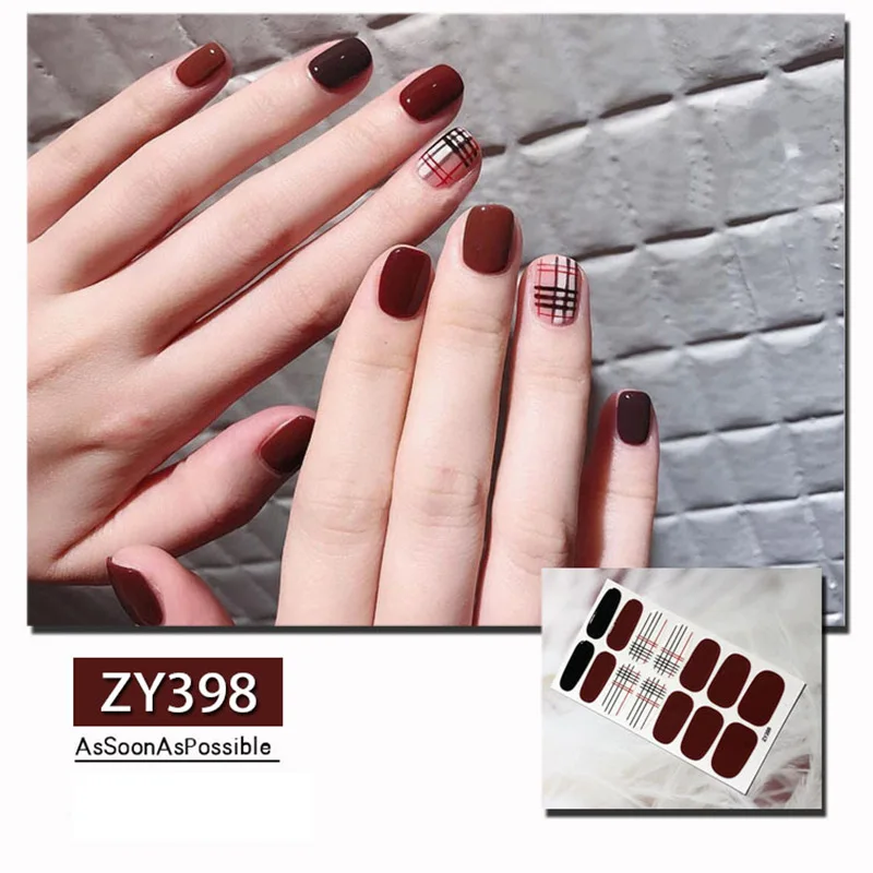 Наклейки для ногтей украшения для ногтей наклейки на ногти из фольги Nailart водонепроницаемые наклейки для ногтей s тату маникюр косметика для женщин