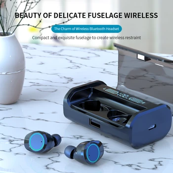 

G06 TWS Invisible Mini Earphones 9D Stereo Waterproof Noise 5.0 Bluetooth Headset Wireless Earphone for realme x2 pro Q x x2