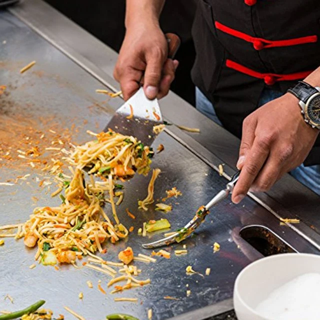 Rozsdamentes Acél Steak Sült Lapát Szivárgásos Spatula Pizza Héja Ásók Grill Kaparó Konyhai Szerszám Főző - Image 4