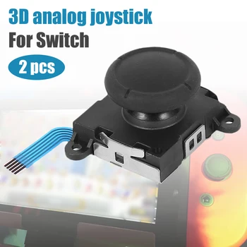 

2 Pcs Analog Joystick Left / Right Controller Thumb Joystick Comfortable Analog Controller Joystick For Nintendo Switch