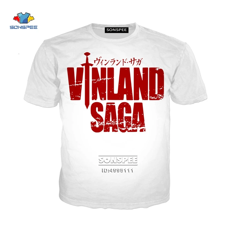 SONSPEE 3D принт японского аниме Vinland Saga женская футболка мужская футболка Harajuku летние с коротким рукавом повседневные топы уличная одежда - Цвет: 5