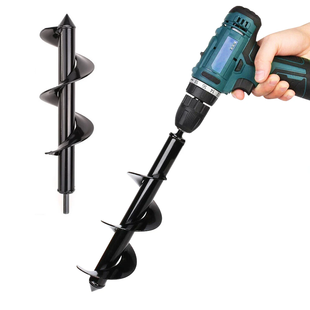 New Garden Auger Spiral Drill Bit Flower Planter Gardening Planting Earth Hole Digger Tools High Quality Ground Bits | Инструменты