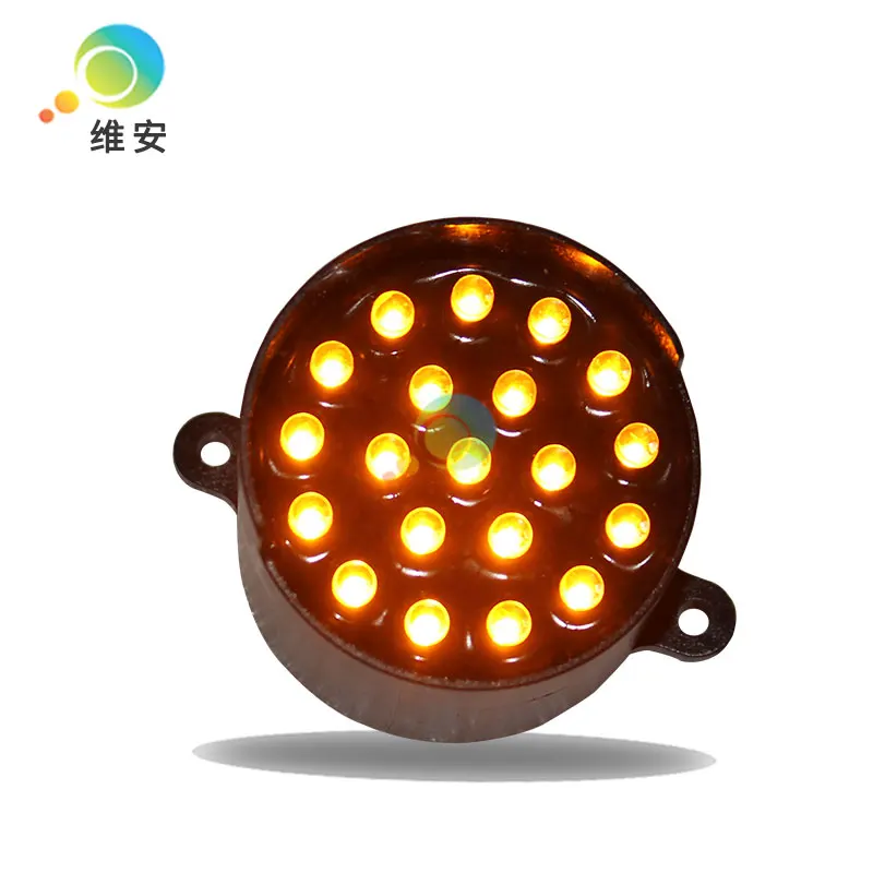 DC12V high brightness wholesale price 52mm diameter yellow LED pixel cluster traffic light replacement | Безопасность и защита