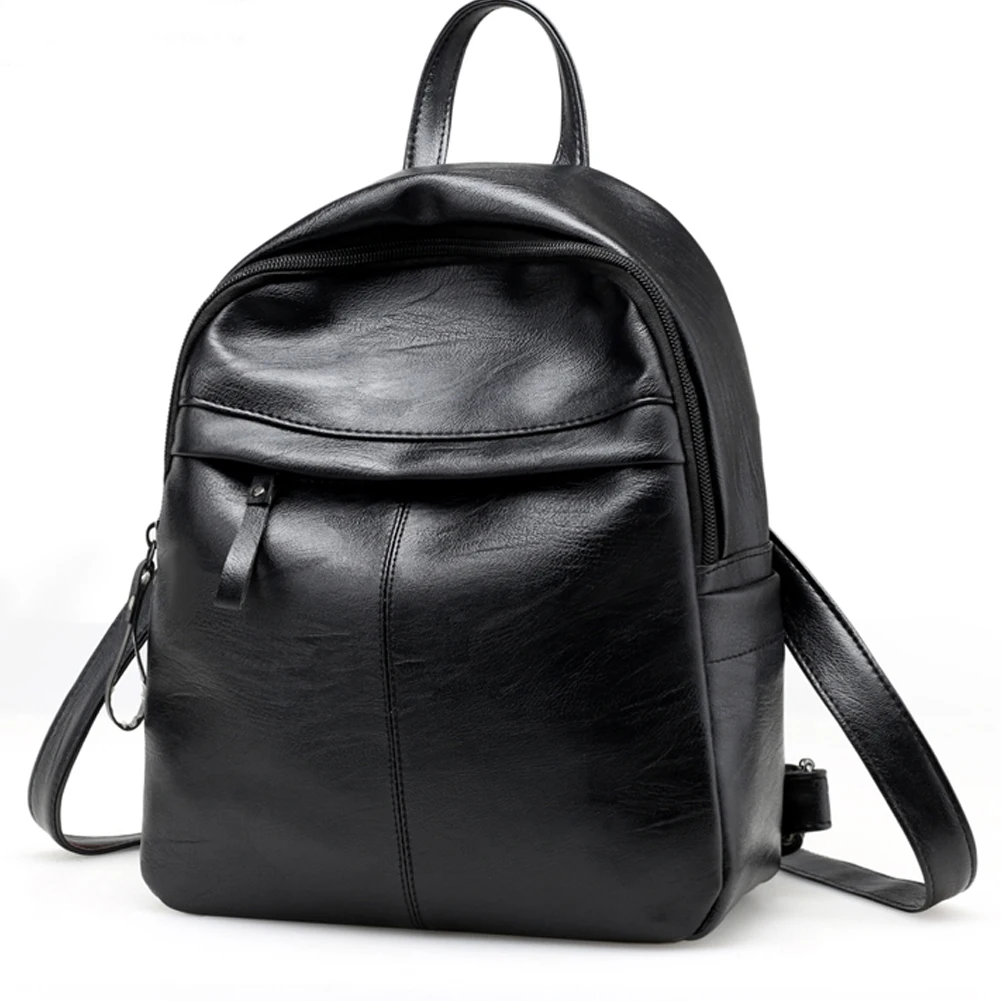 Местная Стоковая модная женская многофункциональная сумка рюкзак с кулиской Студенческая школьная сумка через плечо кожаная с кисточками Повседневная