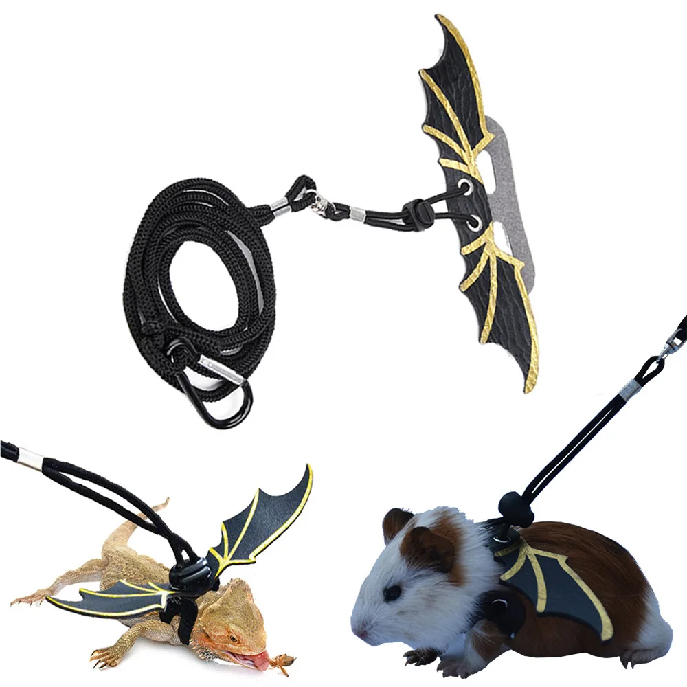Adjustable Reptile Lizard Harness Leash Pet Lizard Funny Chest Harness Leash Small Animals Collar Small Reptile 4