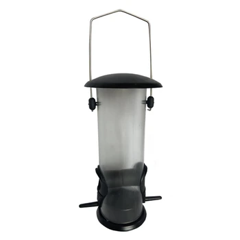 

Tubular Bird Feeder, Squirrel Anti-Hanging Wild Bird Feeder, Detachable External Weatherproof Feeder, Black
