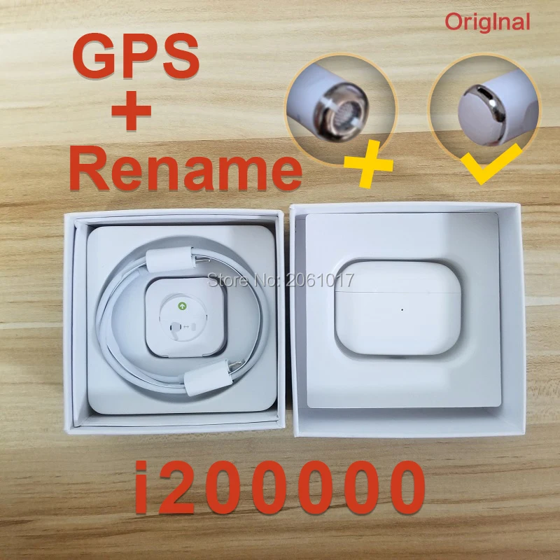 Original i200000 TWS air pro3 GPS Positioning Name Change Smart Sensor Bluetooth Earphone pk i10000 i90000 pro i9000max H1 1536u