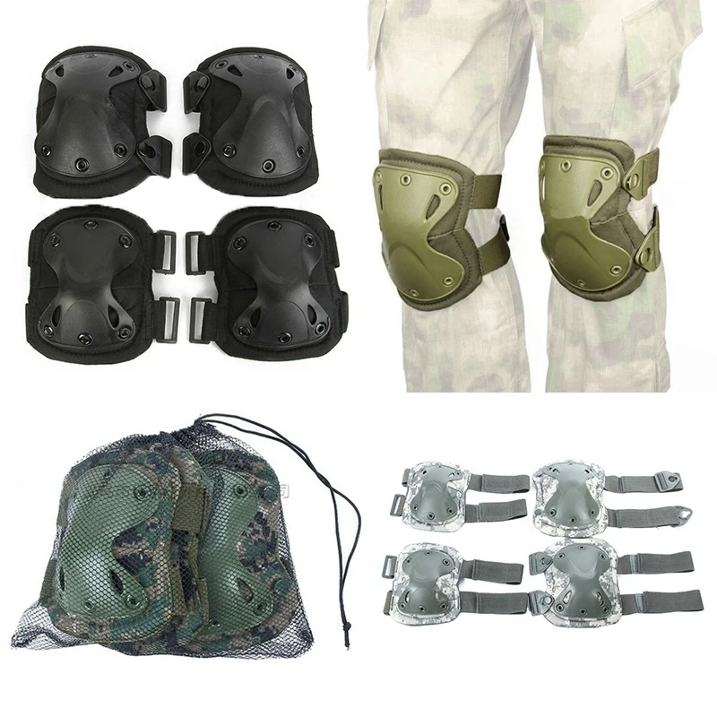 

Military Tactical Protective Knee Pad Elbow Support Airsoft Paintball Combat Knee Protector Hunting Skate Scooter Kneepads