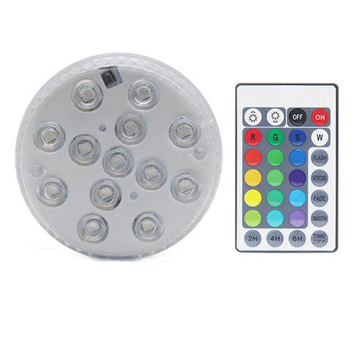 13Pcs 16-Color LED Diving Type With Magnet And Suction Cup IP68 Waterproof Outdoor Pond Underwater Wwimming Pool Night Light 1 controller 1 light