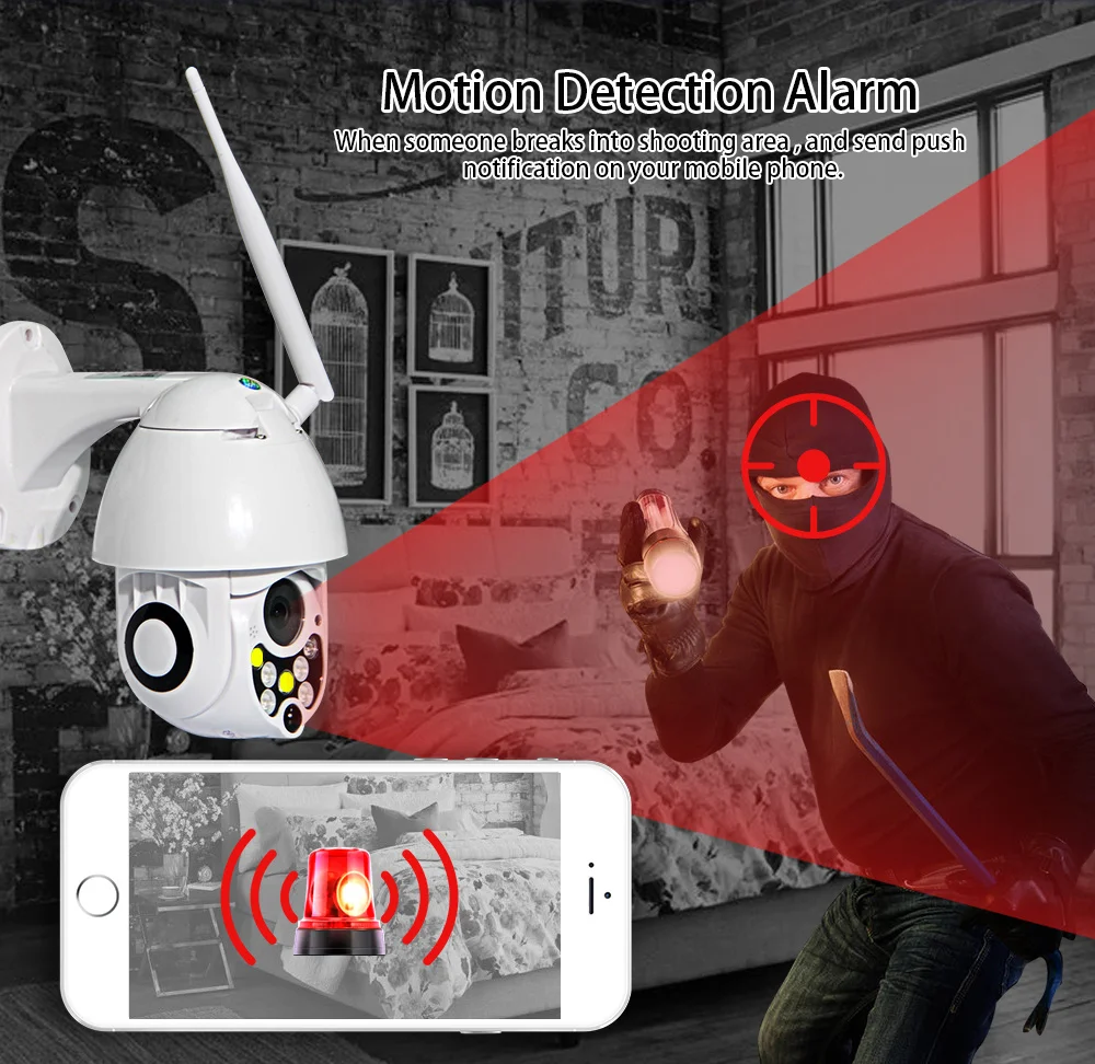 Облачная 4MP PTZ ip-камера, скоростная купольная WiFi Беспроводная сетевая камера видеонаблюдения, водонепроницаемая камера для наружного наблюдения