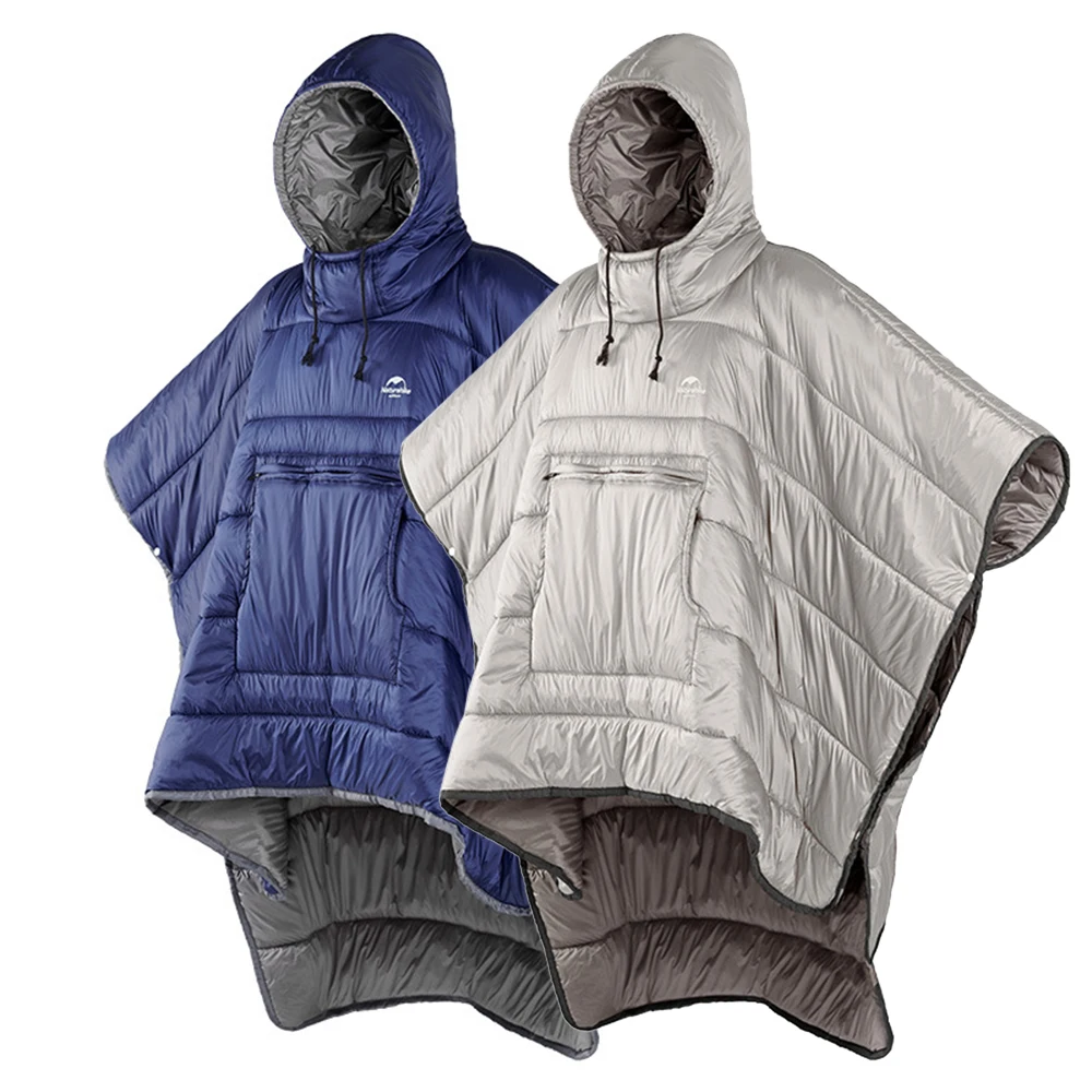 

Portable Quilt Warm Cotton Sleeping Bag Outdoor Camping Travel Men Women Wearable Water-resistant Cloak