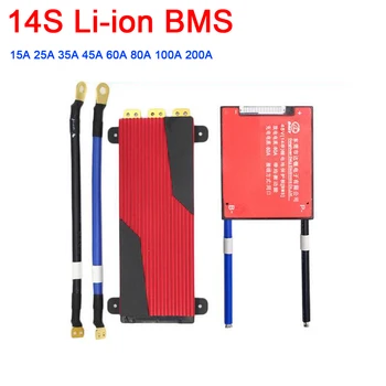 

dykb waterproof 14S 48V 25A 35A 45A 60A 80A 100A 200A Lithium Battery Protection Board BMS Balance Li-ion Lipo eBike Tricycle