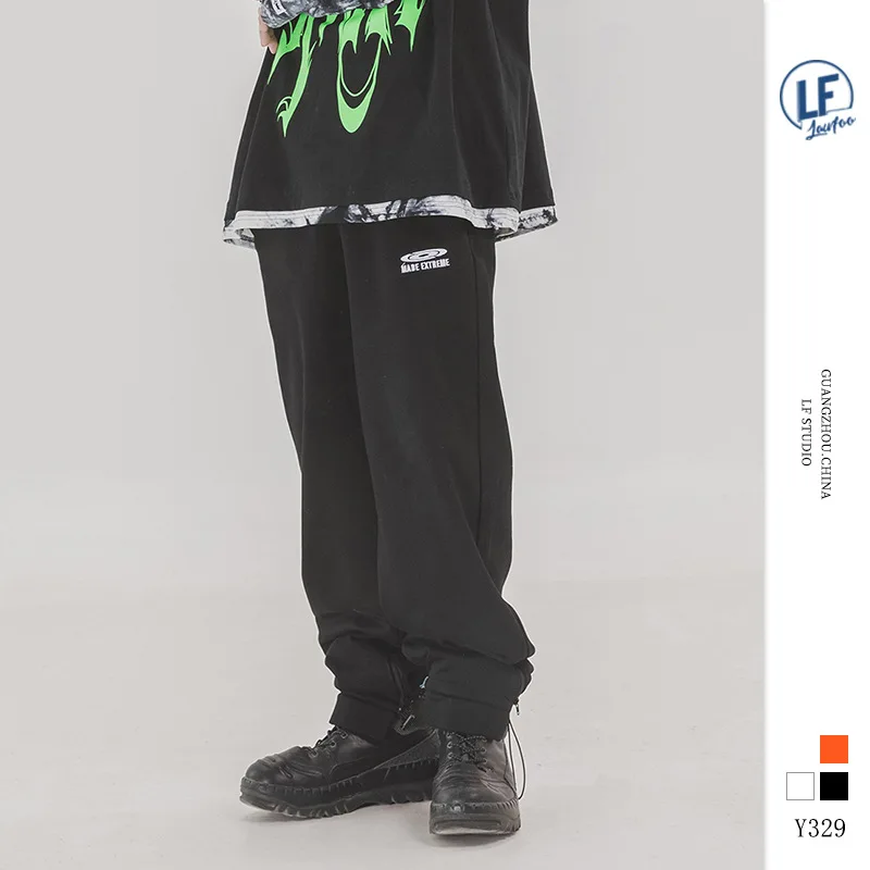 

Lawfoo National Trends Origional Autumn And Winter Men'S Wear New Products Pumping Rope Beam Foot Athletic Pants Unisex Fas