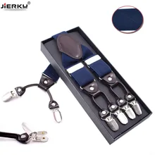 Подтяжки большого размера для мужчин, тяжелые штаны с 6 клипсами, прочные, 3,5 см, широкие, эластичные, регулируемые лямки с ремнем для брюк, x-back