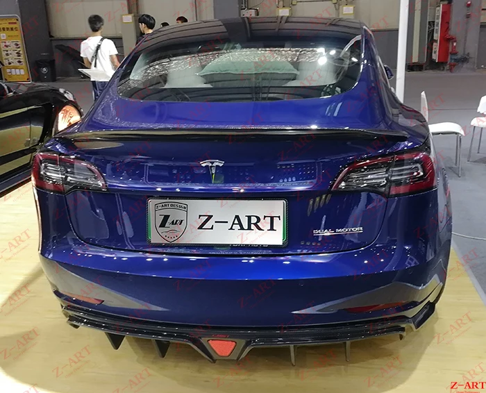 Z-ART для Tesla модель 3 карбоновый комплект для тела Модель 3 карбоновое волокно aerokit для Tesla 3 карбоновый аэродинамический комплект Тюнинг Комплект