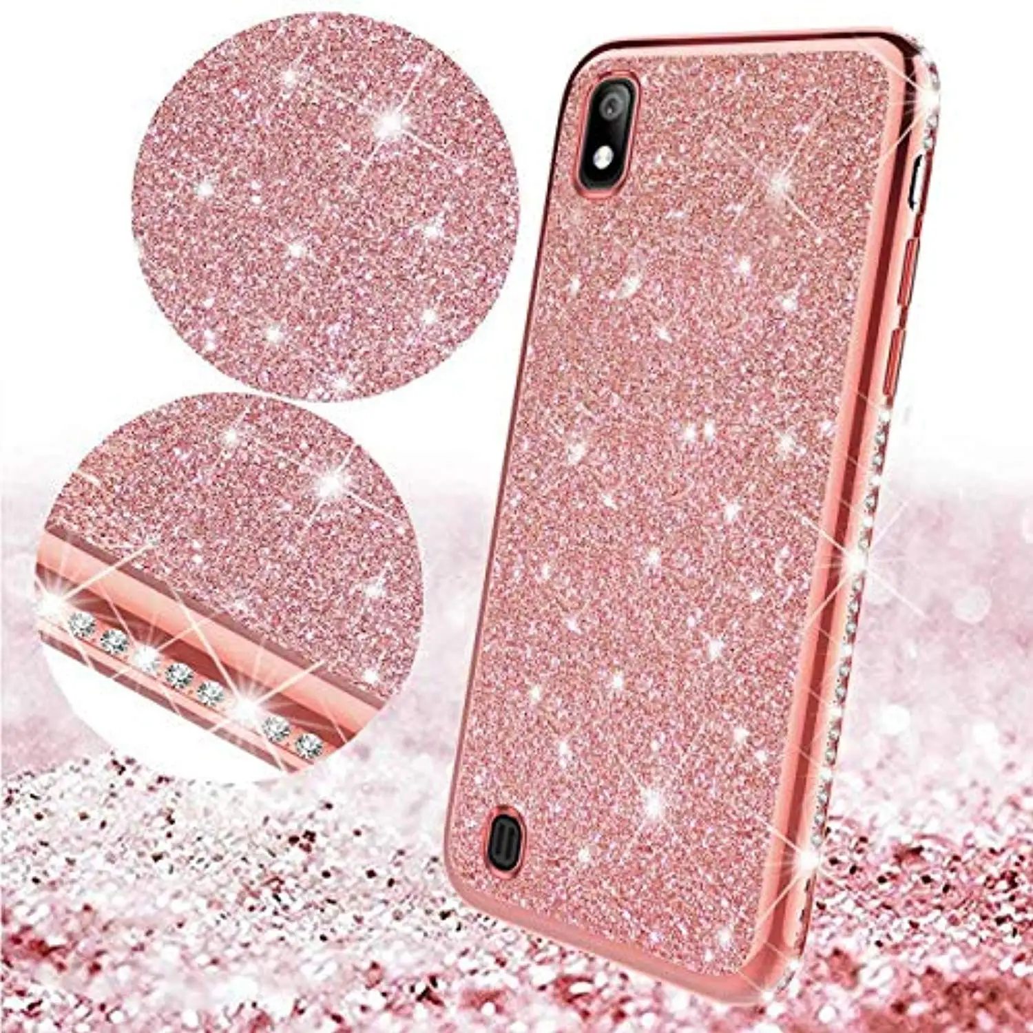 

Luxury Diamond Case for Samsung Galaxy A10 A20 A20E A10E A30 A40 A50 A70 Cover TPU Soft Plating Bling Phone Caso Funda Coque