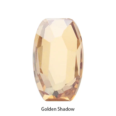 Golden Shadow Красочные хрустальные k9 стеклянные стразы с плоской задней стороной, рождественские драгоценные камни для приклеивания одежды, платья, украшения для рукоделия - Цвет: Golden Shadow