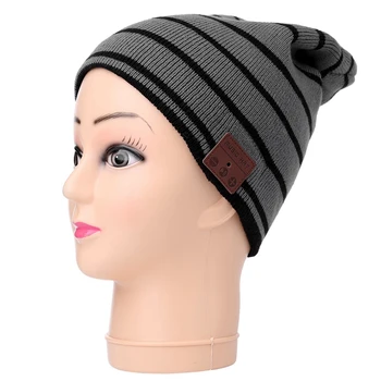 

2 in 1 Winter Beanie Running Music Headset Knitted Hat Wireless with Mic Bluetooth Earphone Stereo Speaker