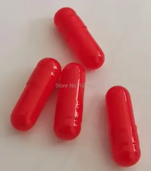 

4# Medicine Capsule 100pcs -10,000pcs!Red-Red Colored Empty Capsule size 4,Empty Capsule Pill,Capsule Case (joined or seperated)