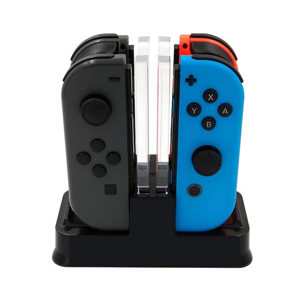 Зарядная док станция для Nintendo Switch портативный контроллер светодиодное зарядное