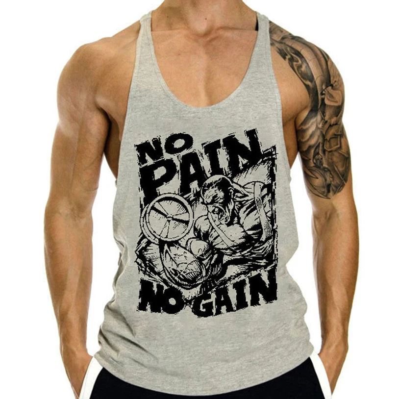 

Gym Clothing Tank Tops Men Summer Workout Vest Sports Bodybuilding Fitness Men's Singlets Man Basketball Sleeveless Training Top