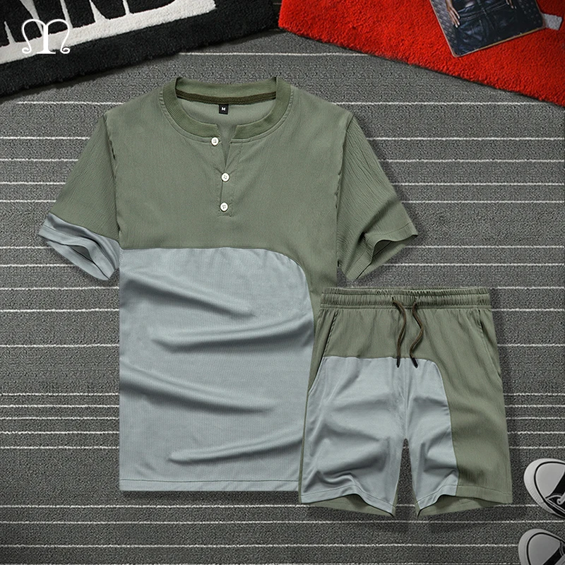 2020 Mens Sets 2 Piece Summer Men' s Fashion T Shirts Sport joggers Shorts Set Plus Size Tracksuit Men Casual Sports Suit 4XL5XL 2020 Mens Sets 2 Piece Summer Men' s Fashion T Shirts Sport joggers Shorts Set Plus Size Tracksuit Men Casual Sports Suit 4XL5XL