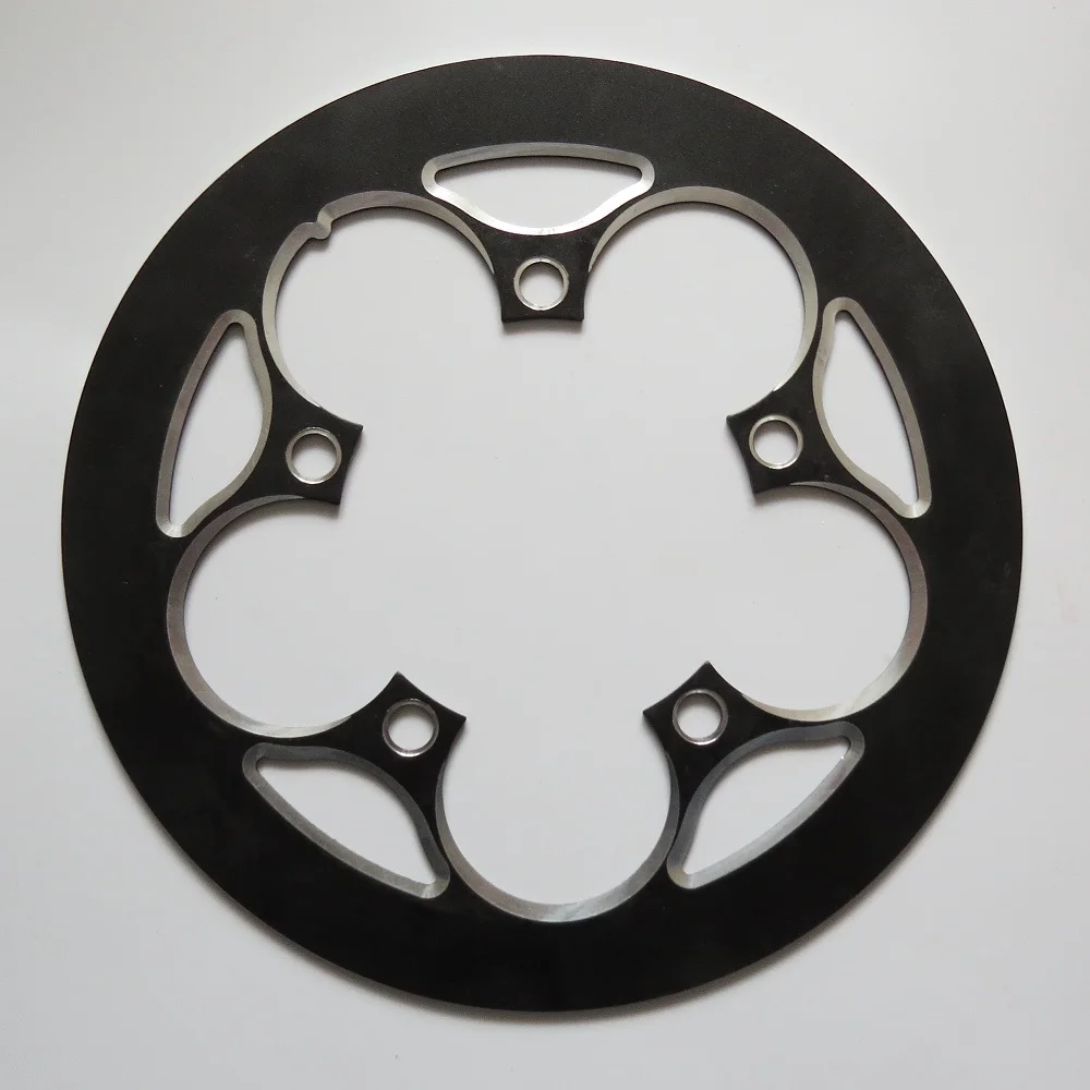 Harilla Mountain Bike Folding Bikes Chainring Guard 130 BCD Aluminum Alloy Chain Ring Protector Cover for 45~58T Chainring Sprockets