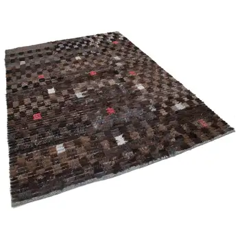 

207x290 Cm Brown Handmade Modern Area Rug-7x9 Ft