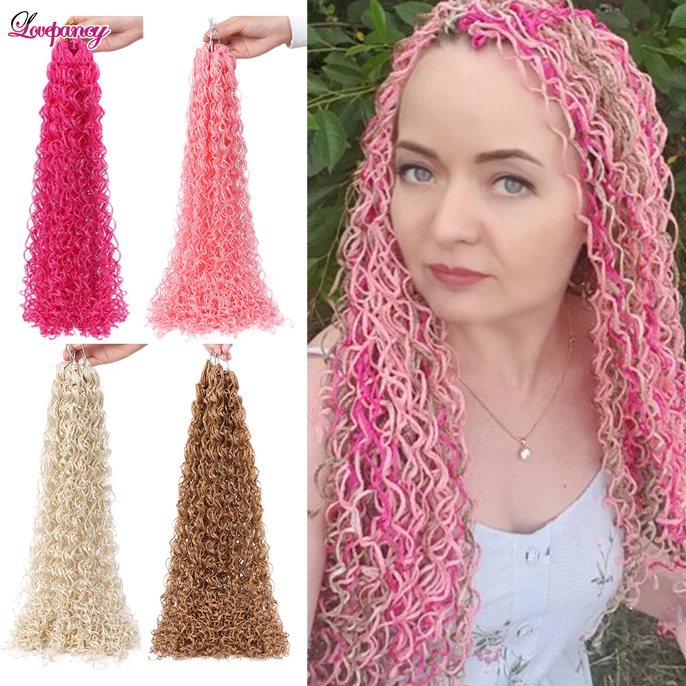 Synthetic Curly Hair Curly Braids Pink Curly Hair Extensions Zizi Braids Crochet Aliexpress