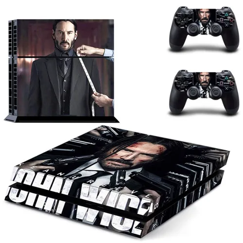 KPTM1923 Пленка John Wick наклейка для PS4 виниловая наклейка, стикер для Playstation 4 для консоли Dualshock 4 и 2 контроллера наклейка для PS4 наклейка - Цвет: KPTM1923