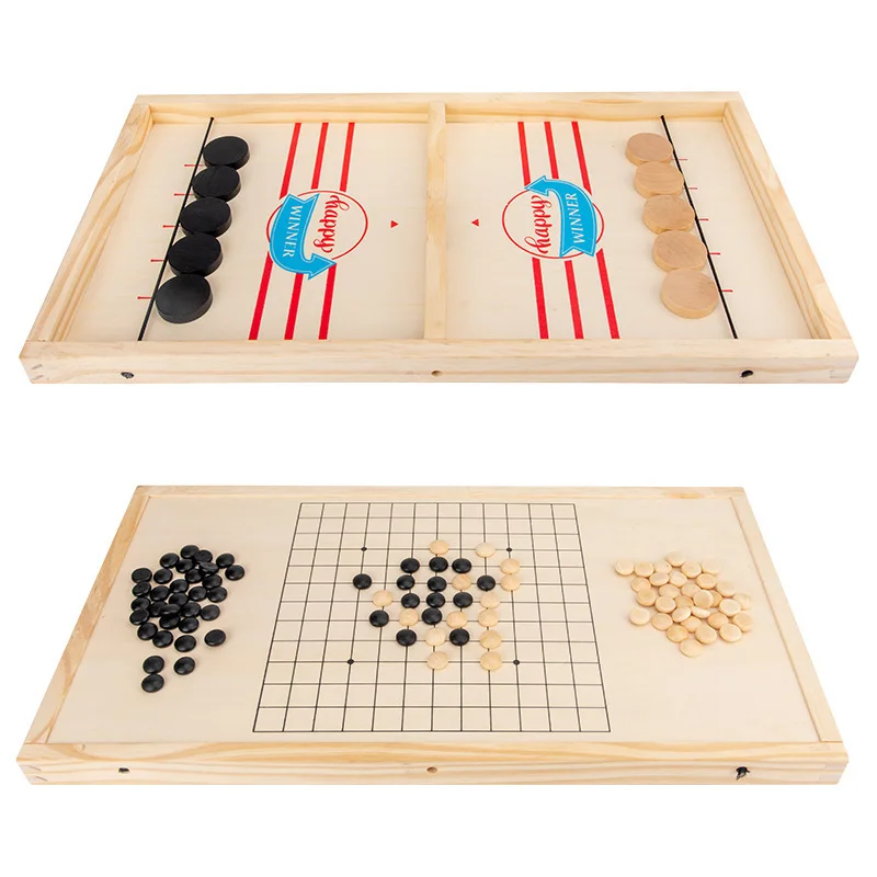 

Dropshipping Wooden Montessori Toy Children Shoot Chess Tabletop Game Parent-child Toys Desktop Interactive Play Gift For Kids