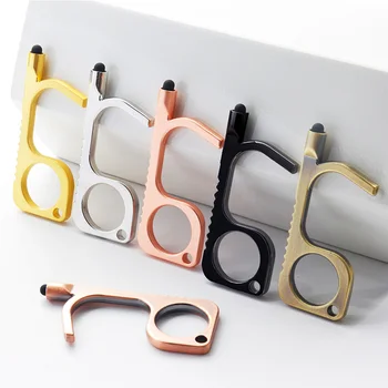 

10pcs No-Contact Safetouch EDC Door Opener Hygiene Hand Keychain Contactless Safety Door Safety Protection Tool Door Handle Hook